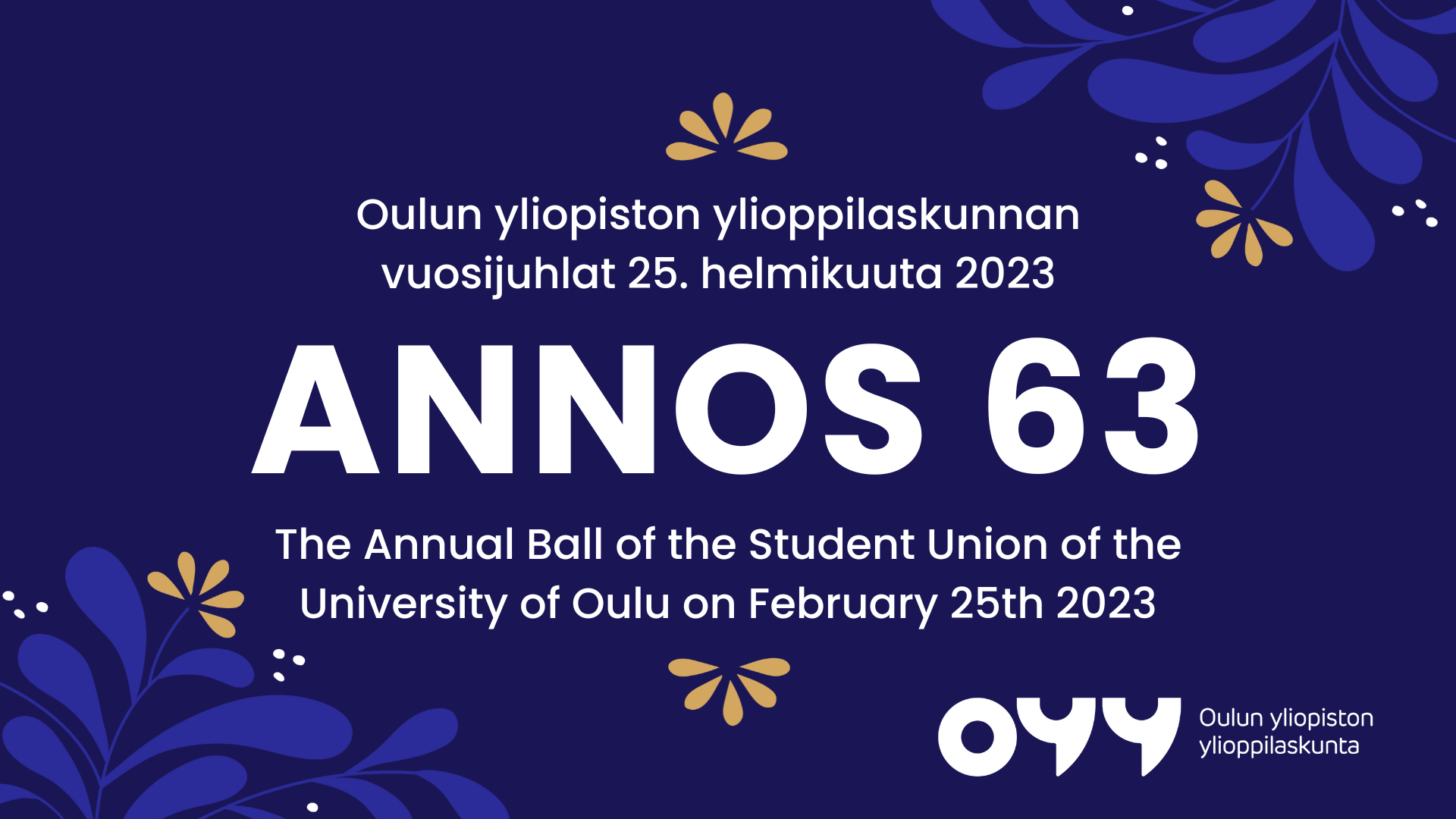 OYY:n Annos 63 -vuosijuhlat 25.2.2023